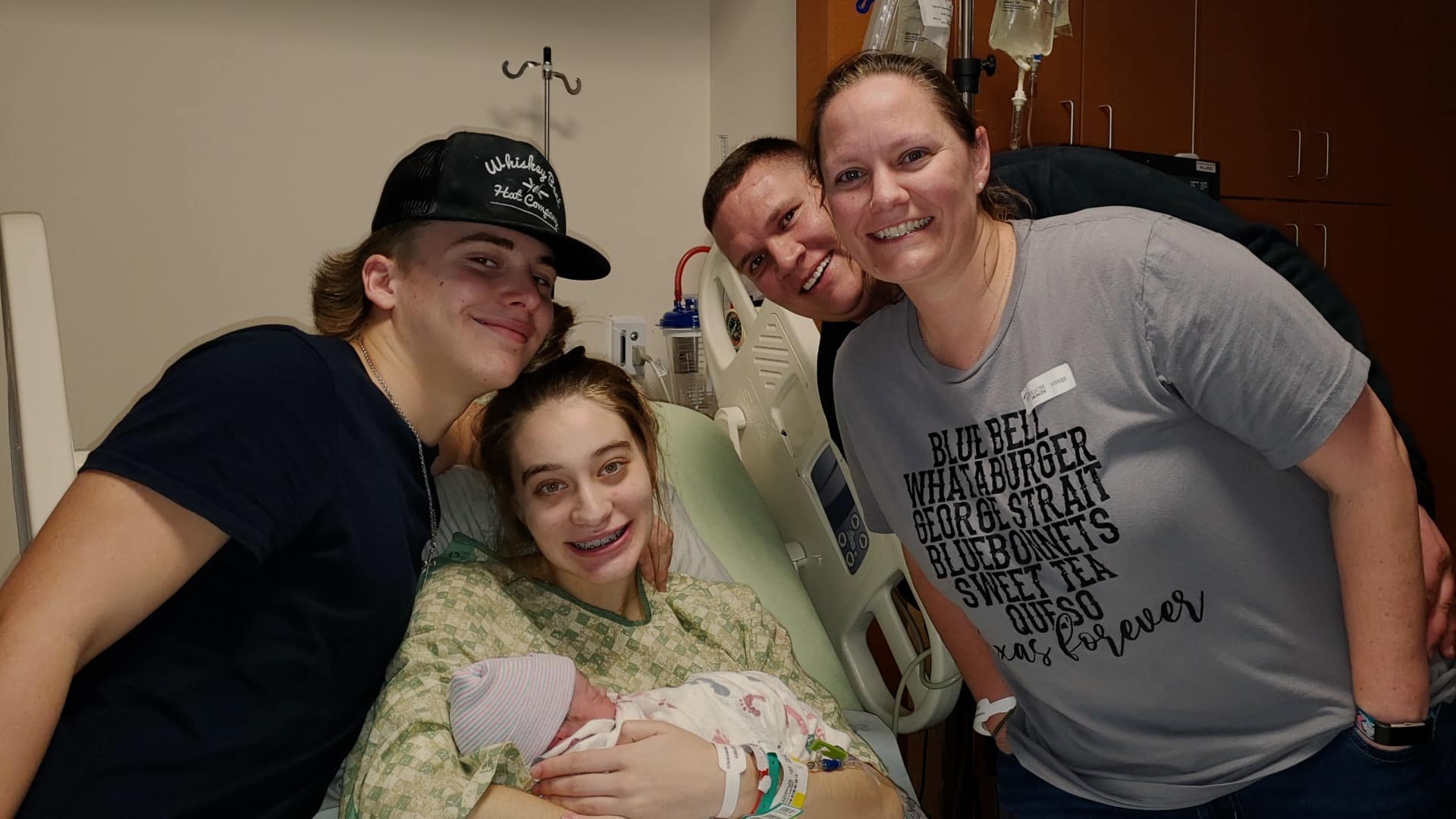 family at hospital